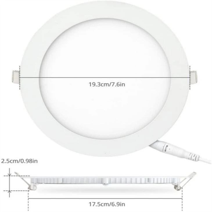 recessed slim led panel light