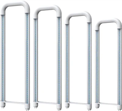 2 pés. Lâmpada em forma de U T8