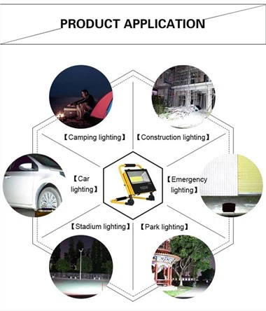 Portable Solar Flood Light Rechargeable