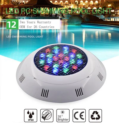 Iluminação para piscina à prova d'água multicolor RGB Led