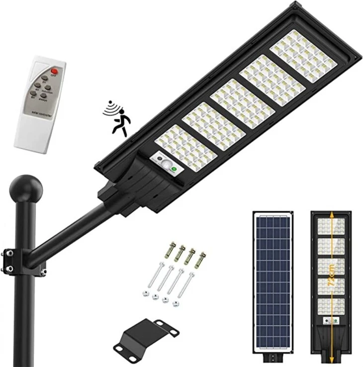 80W tudo em uma luz de rua solar