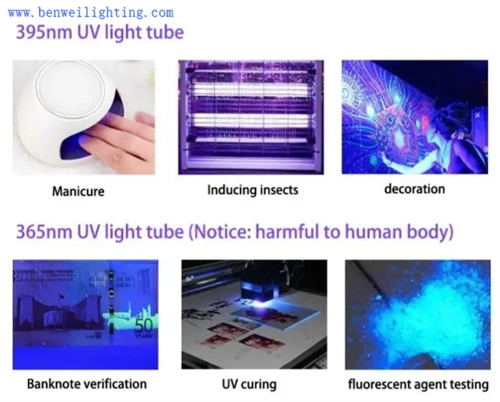 T8 UVA 365nm LEDs tube light
